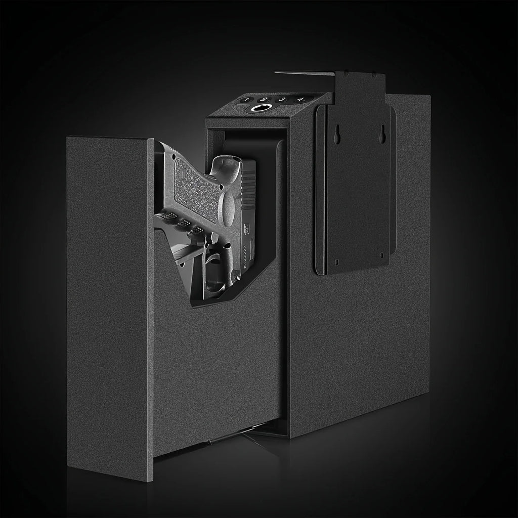 Biometric Slider Handgun Gun Safe for Nightstand, Desk, Bed Side, Truck