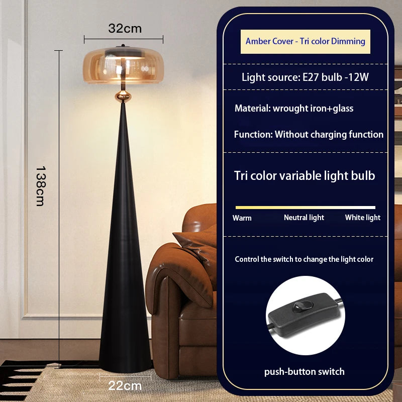 Italian Minimalist Highend Light Luxury LED Floor Lamp
