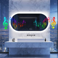 Oval LED Bathroom Mirror with Lights