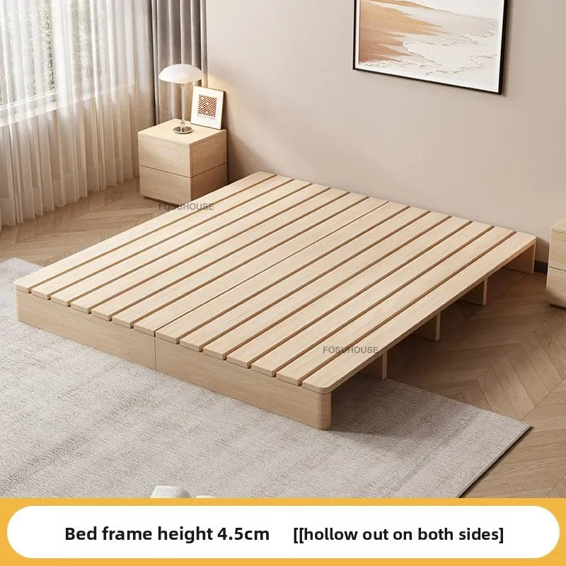 Tatami Solid Wood Japanese Queen Double Bed Frame