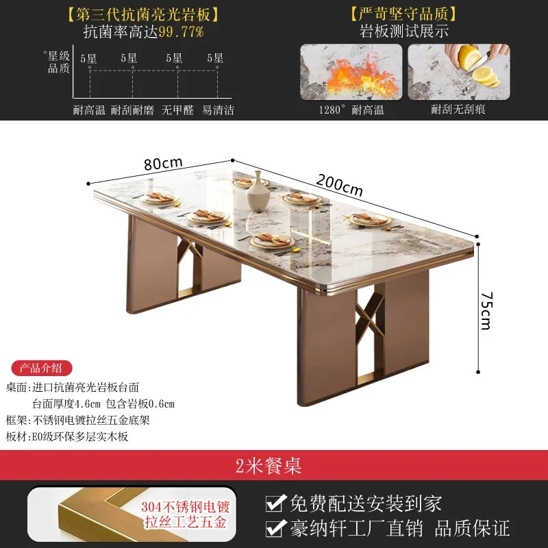 Square Dining Table Modern Italian