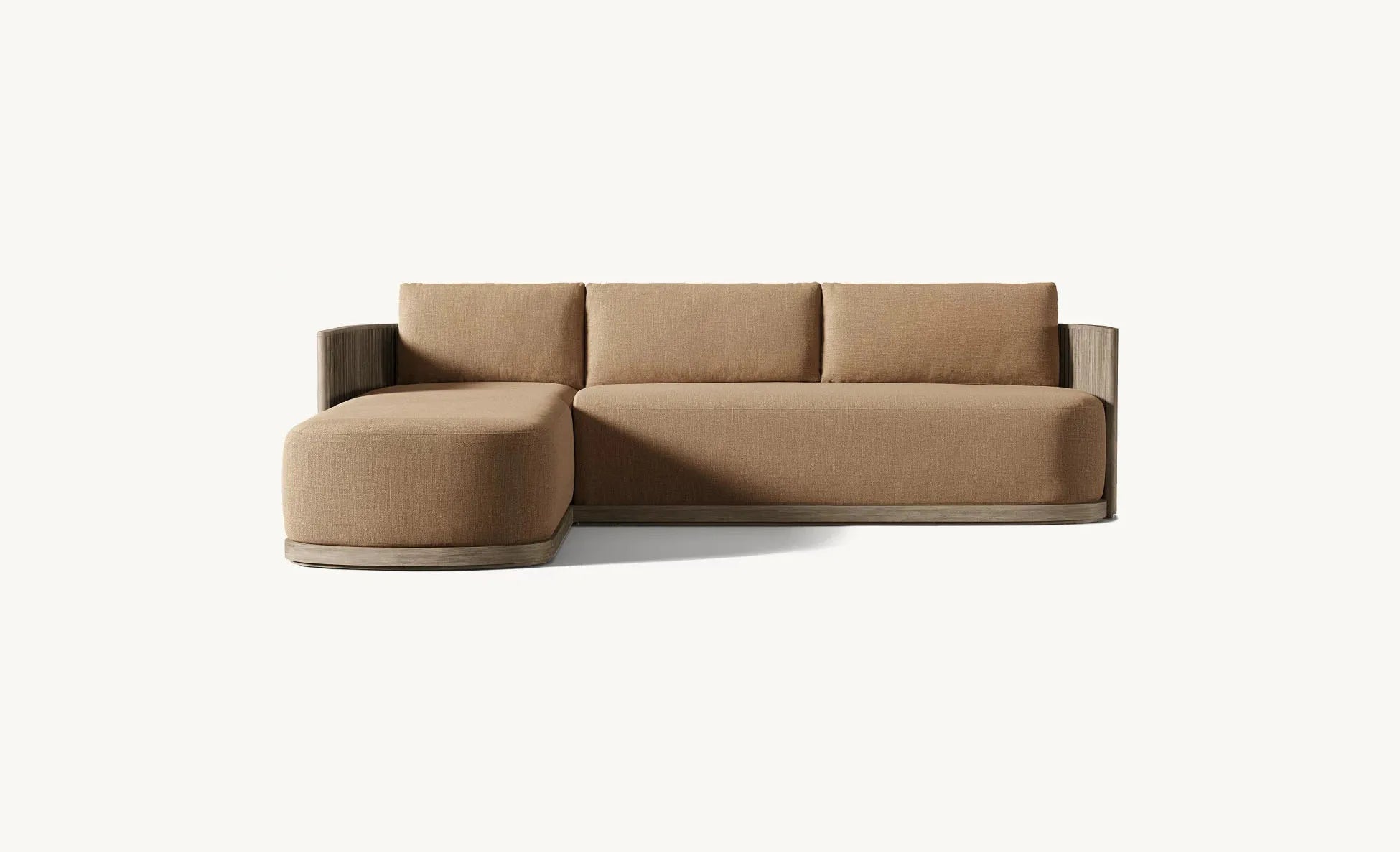 Custom garden patio teak sectional sofa set