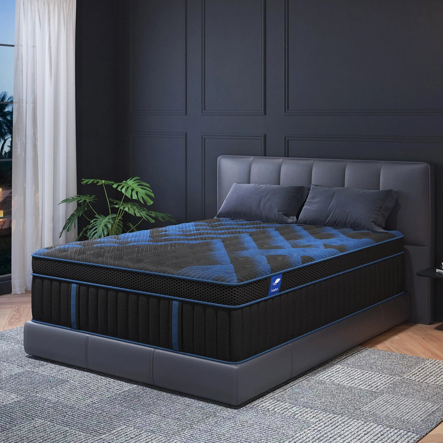 12"Gel Memory Foam Hybrid Pocket Spring Mattress T
