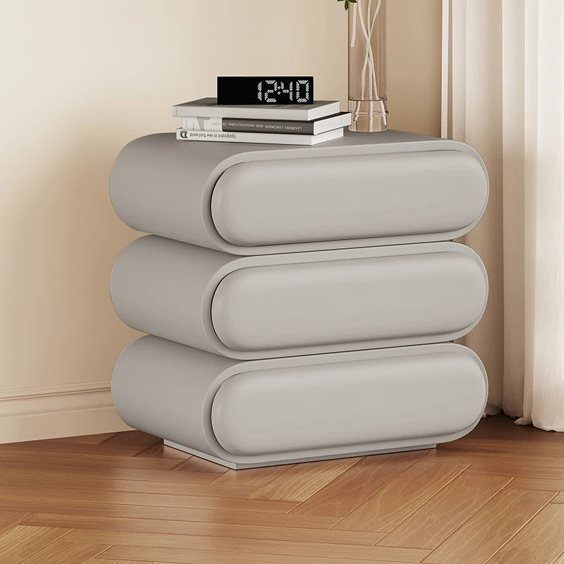 Unique Aesthetic Modern Design Bedside Table Elegant Nightstands