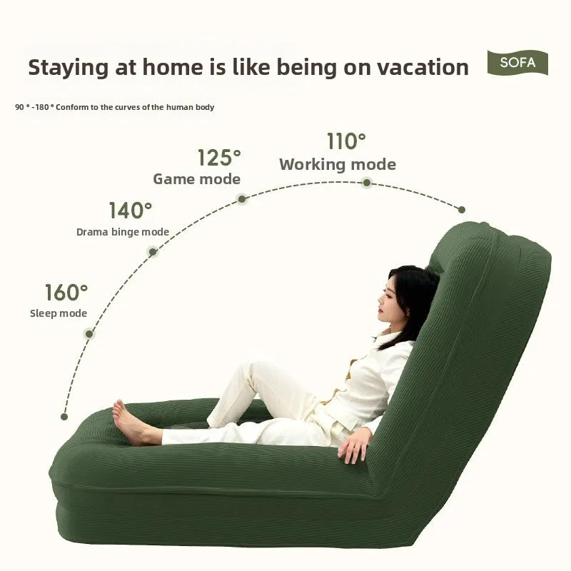 Lazy sofa reclining and sleeping tatami back recliner