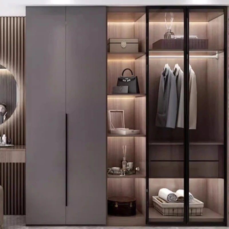 Double wardrobe glass Armoire