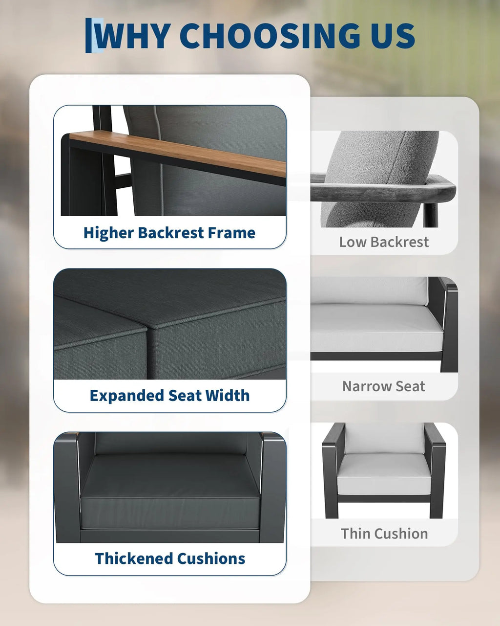 7 Seat Aluminum Patio Furniture Set
