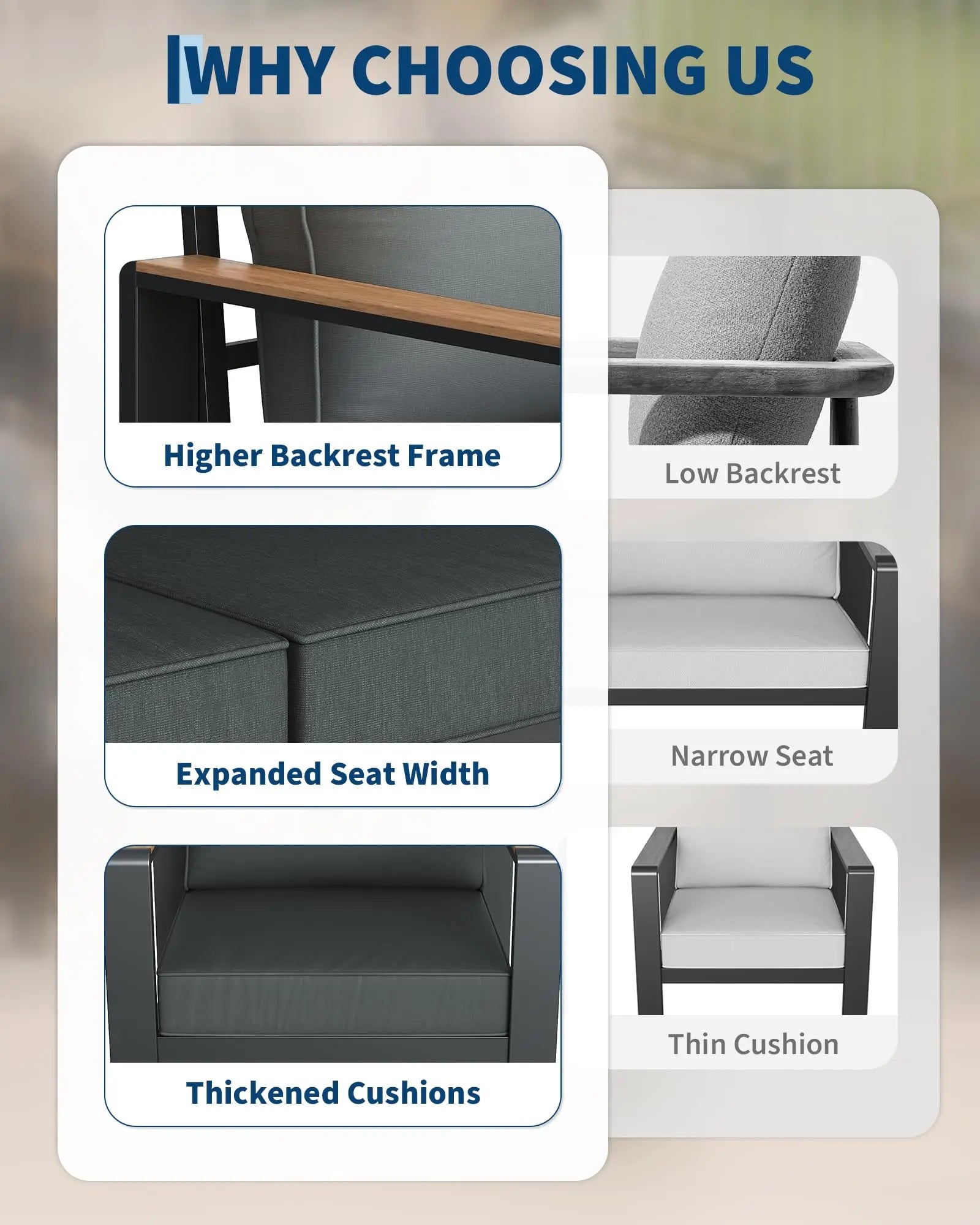 7 Seat Aluminum Patio Furniture Set