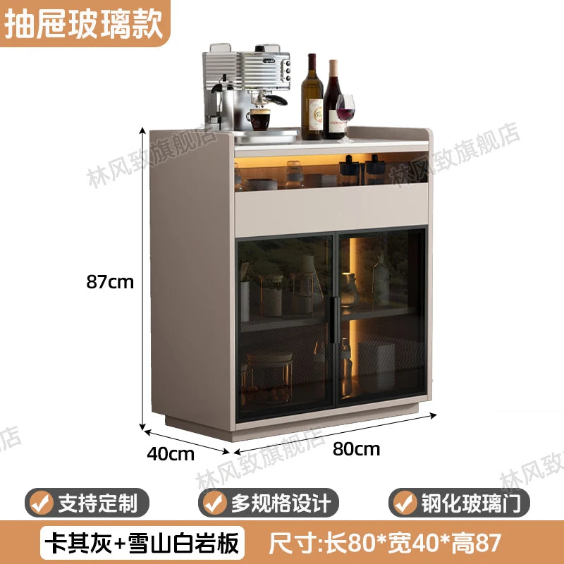 Modern Dining Room Buffet Cabinet with LED