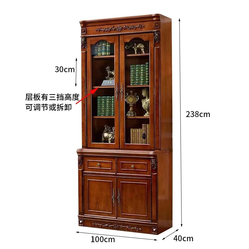 American solid wood desk boss big Executive desk and Chair