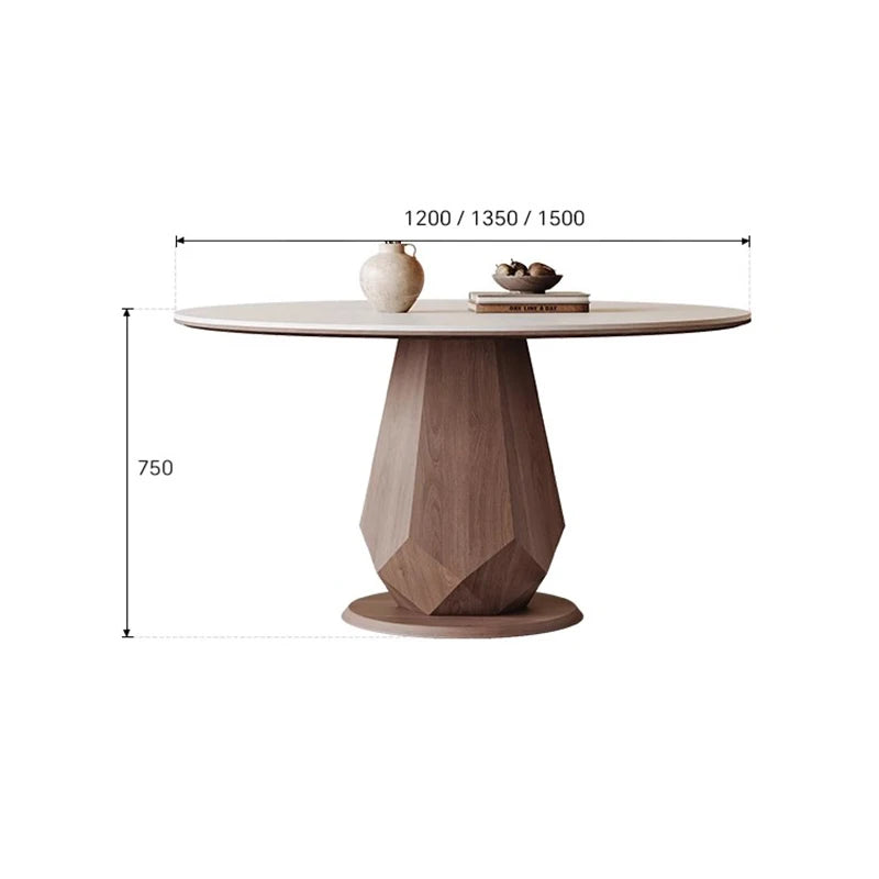 Vintage White Round Dining Tables Modern Simple Design