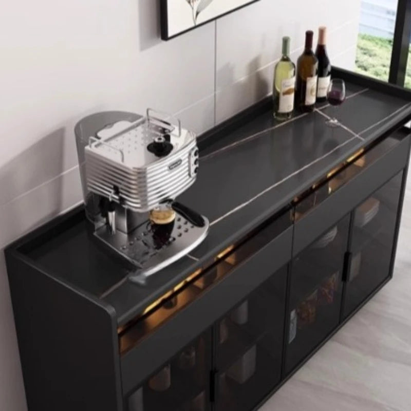 Modern Dining Room Buffet Cabinet with LED