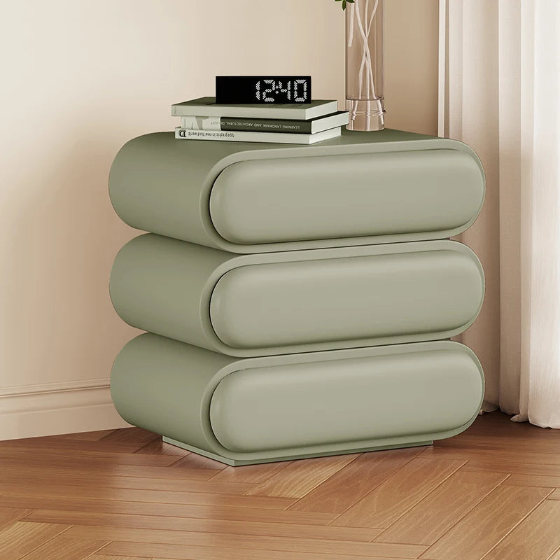 Unique Aesthetic Modern Design Bedside Table Elegant Nightstands