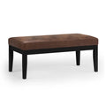 Lacey Tufted Ottoman Bench, Plush Upholstered Seating for Entryway Shoe Changing, Bedroom End of Bed or Living Room Lounge Area