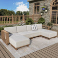 6 Piece Outdoor Wicker Sofa Couch Set