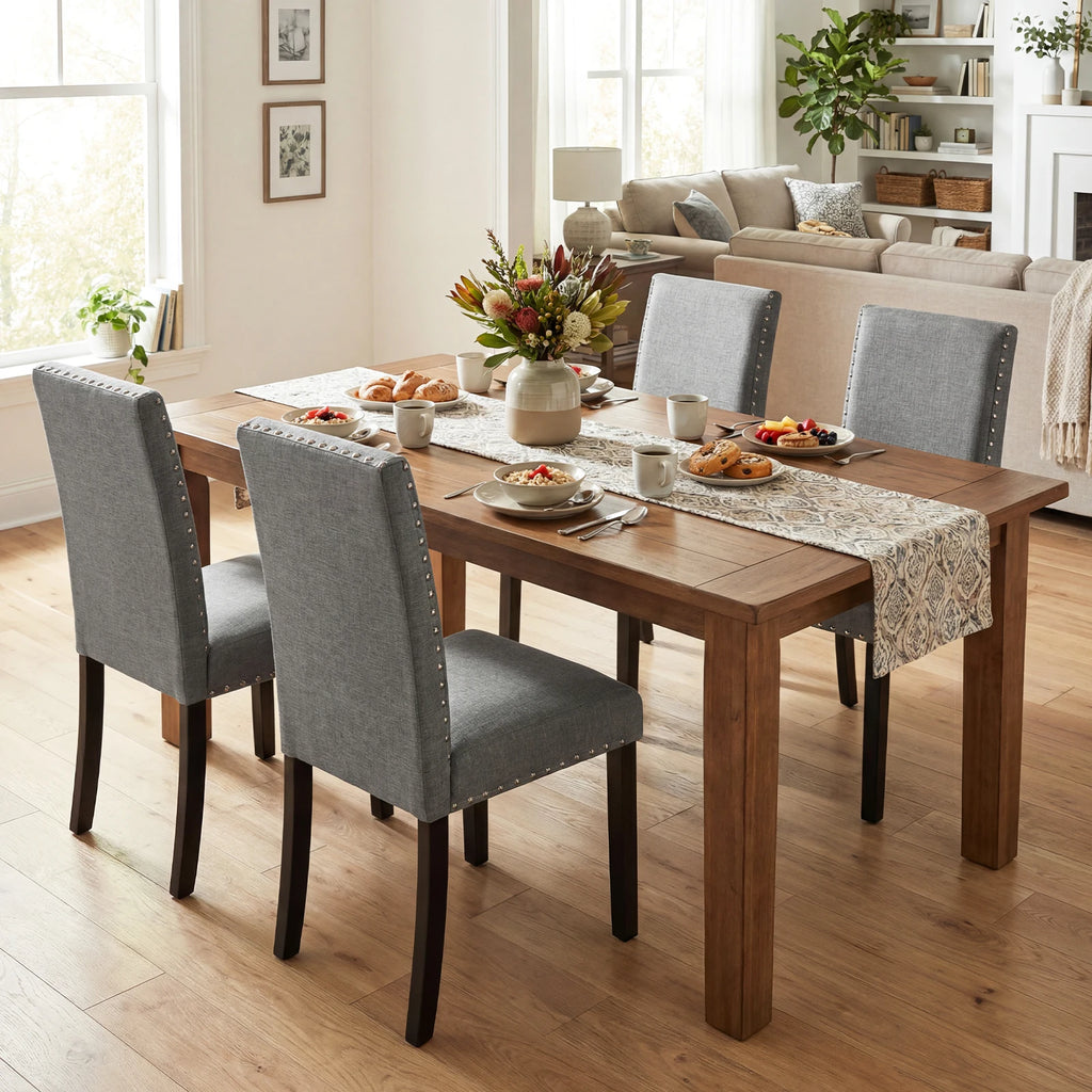 Wooden Dining Chairs Set of 4
