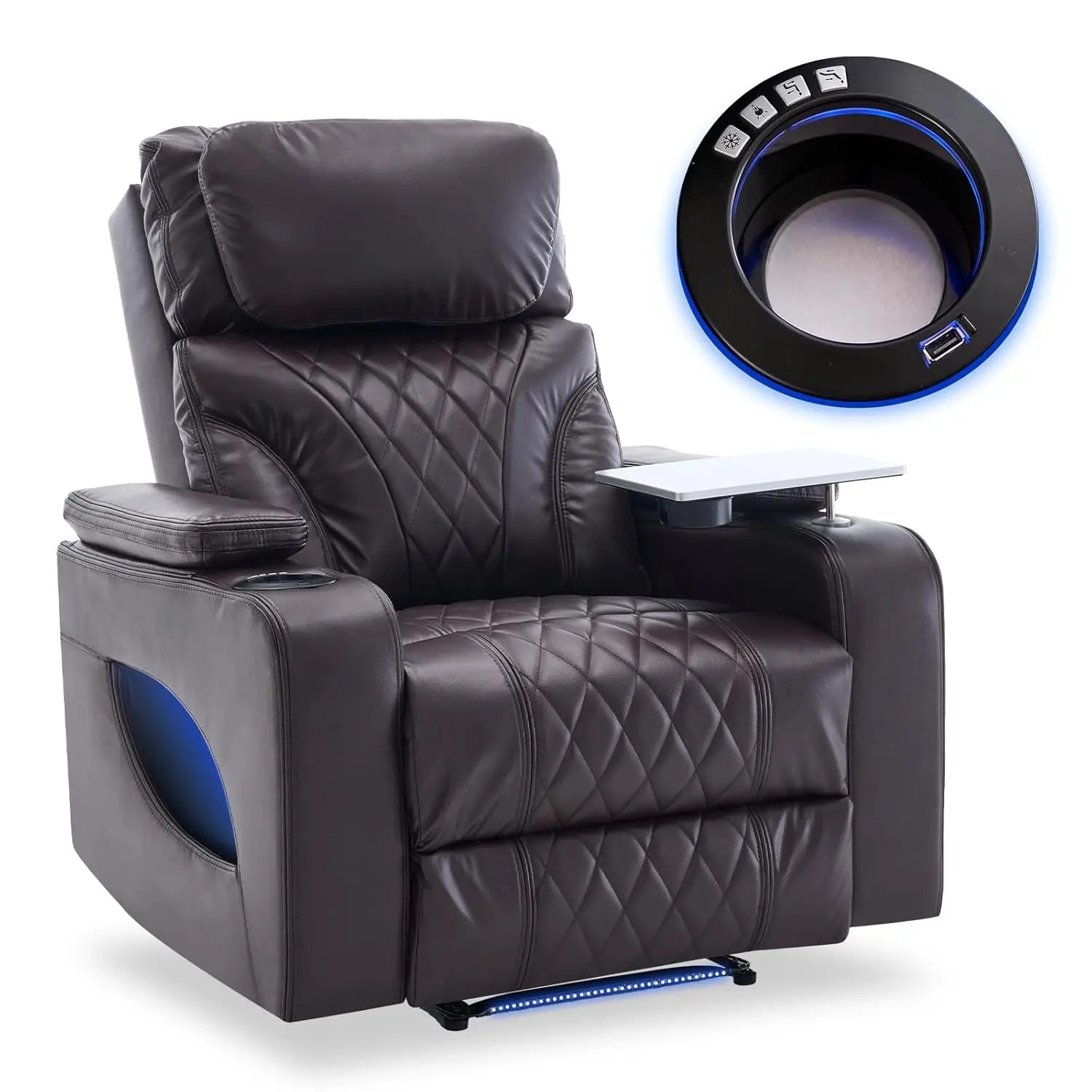 Heated Massage Power Recliner Chair