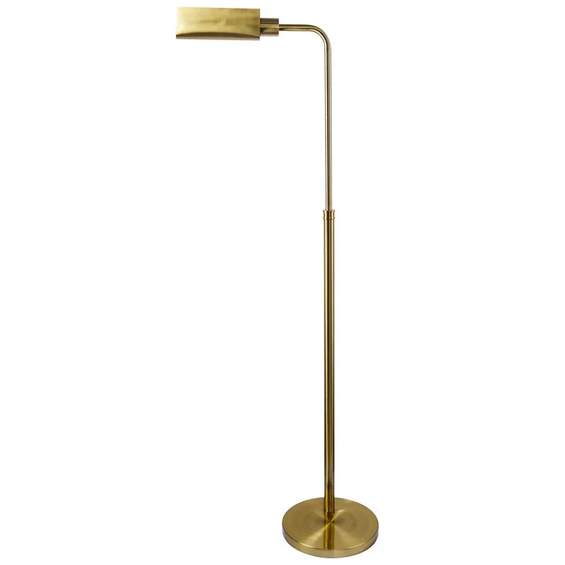Minimalist Floor Lamp, Slim Standing Light with Neutral Shade,
