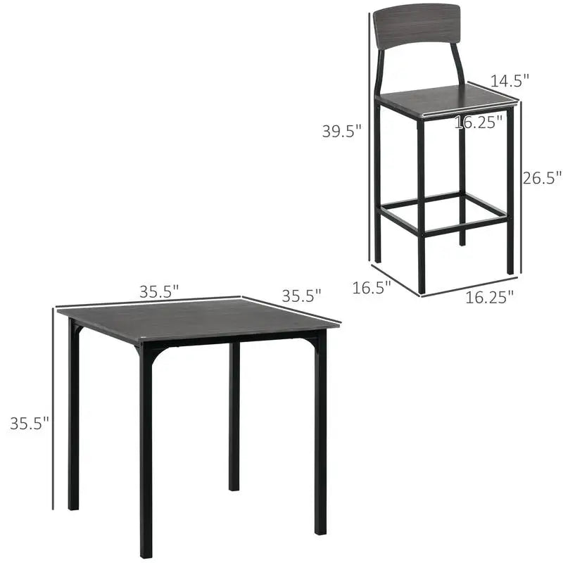Counter Height Bar Table Set for 4