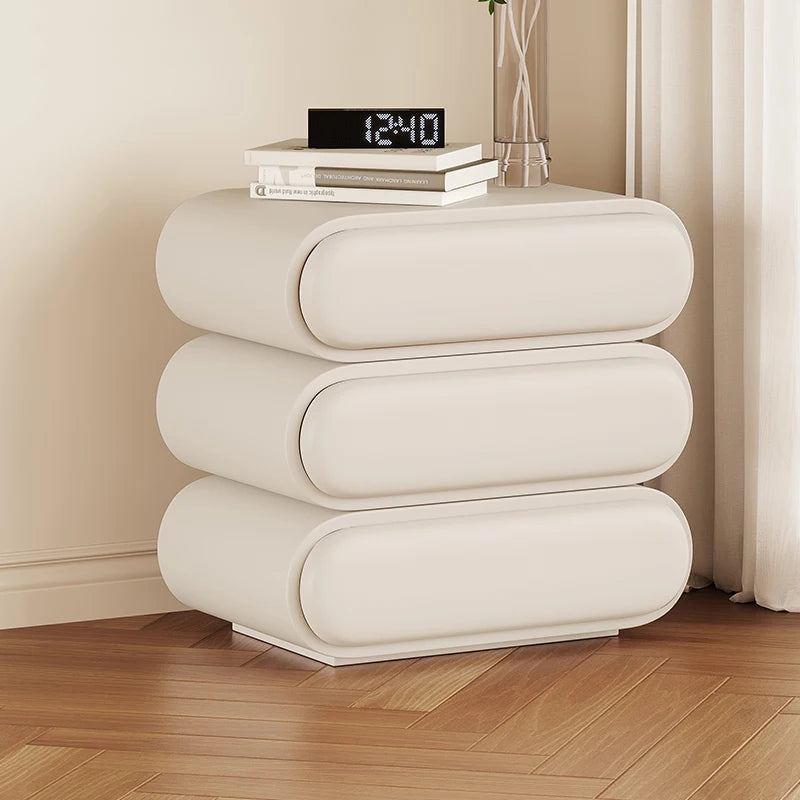 Unique Aesthetic Modern Design Bedside Table Elegant Nightstands