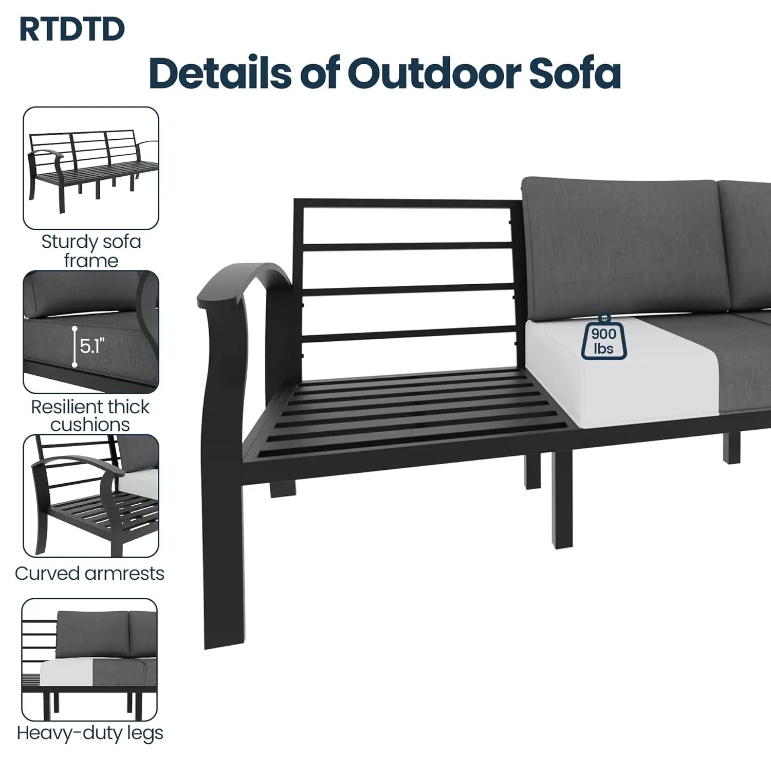 Aluminum Outdoor Patio Furniture Set