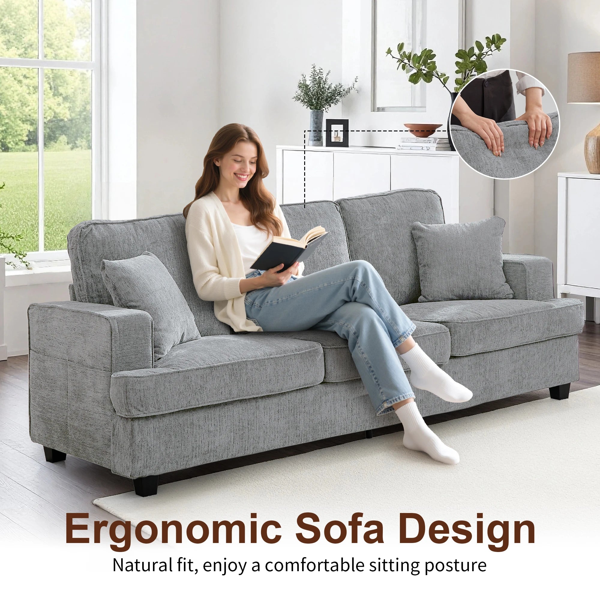 Modern 3 Seat Sofa