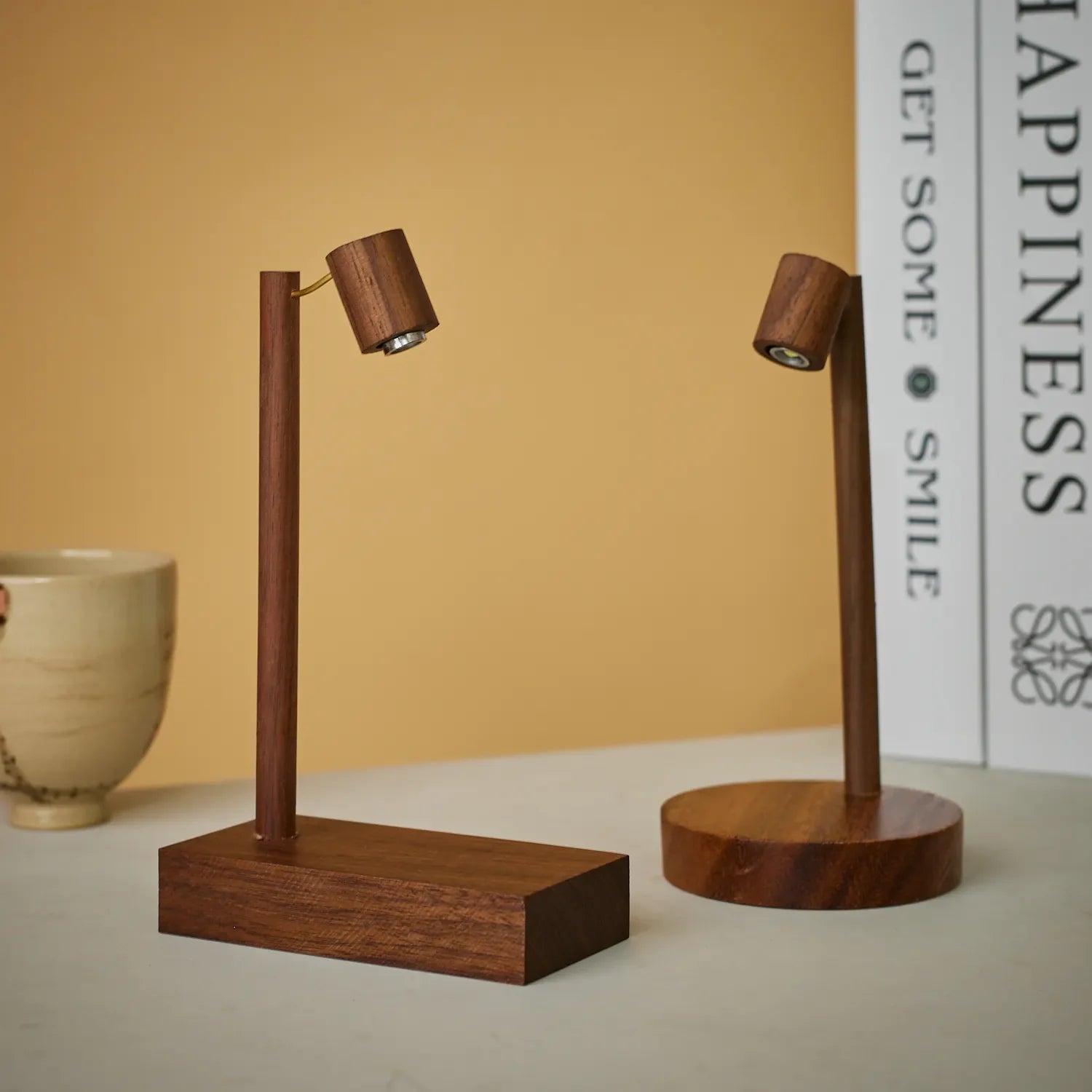 Wooden Table Lamp Retro Night Light