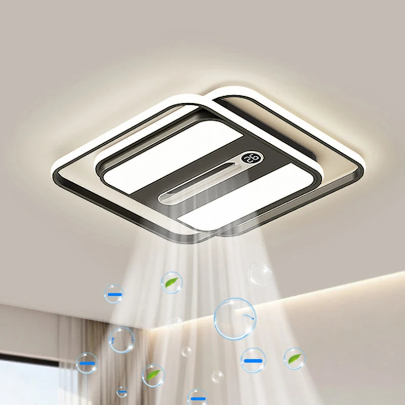 Modern Bladeless Ceiling Fan with Light And Remote
