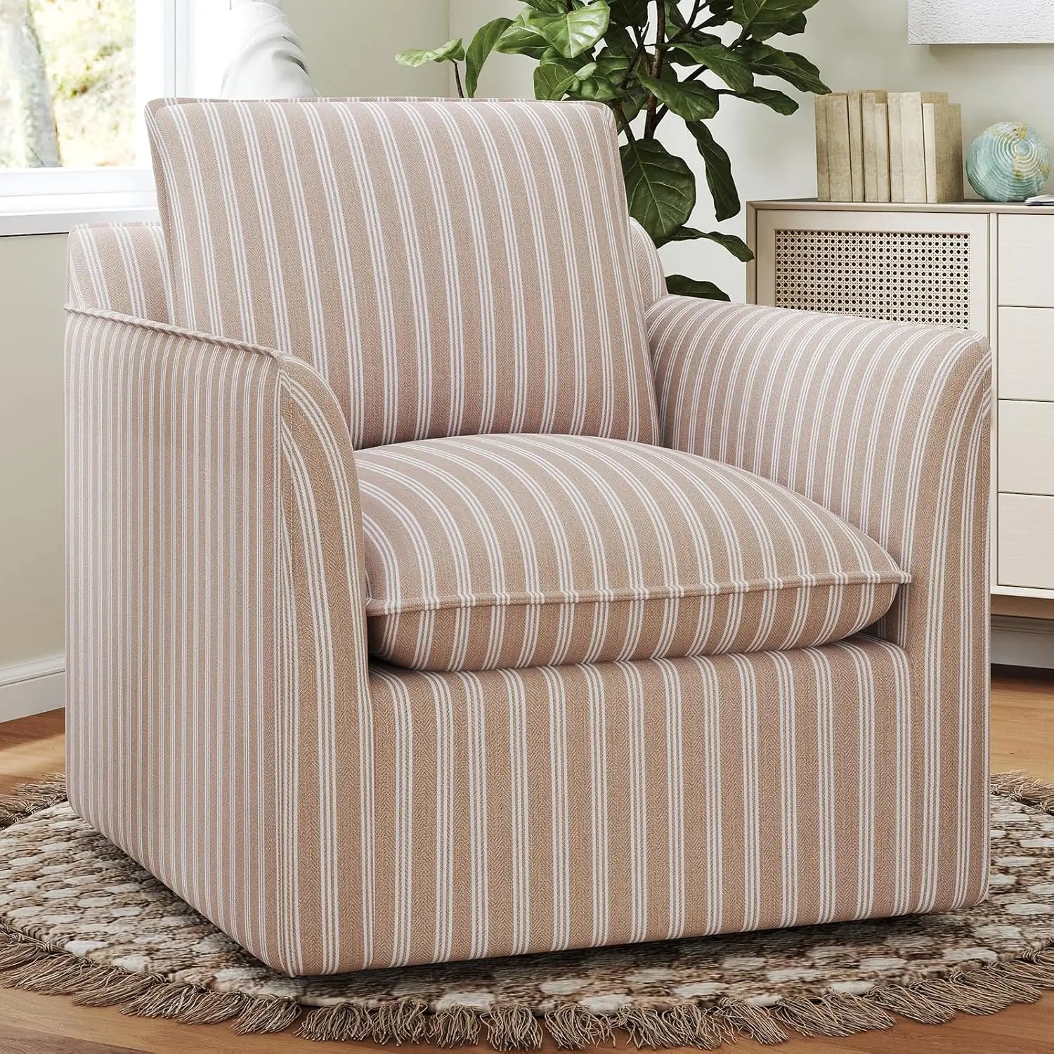 Swivel Accent Square Chair