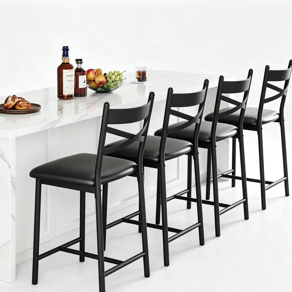 26 Inch Bar Stools Set of 4, Counter Height