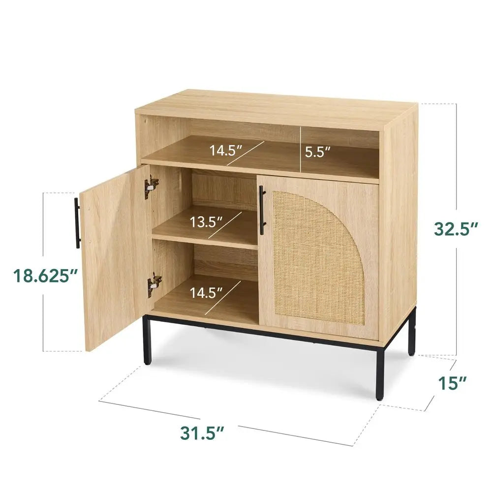 Rattan Sideboard Buffet Cabine