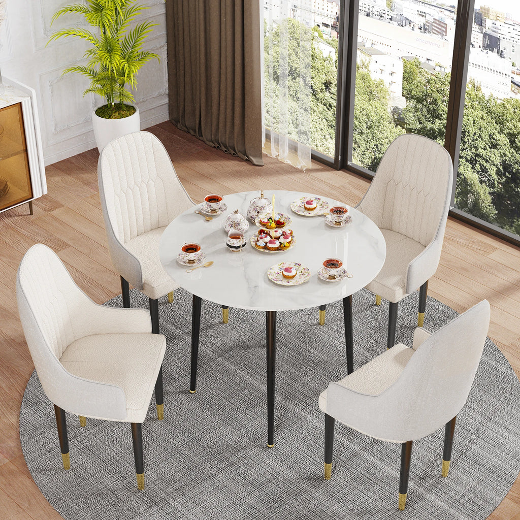 32" Sintered Stone Dining Table Round