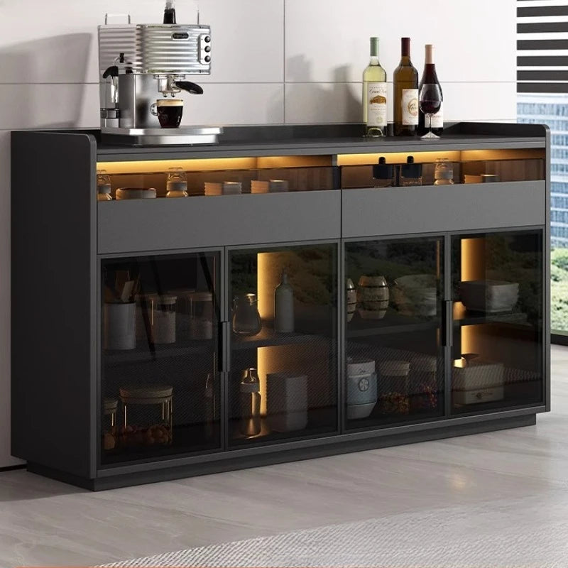 Modern Dining Room Buffet Cabinet with LED