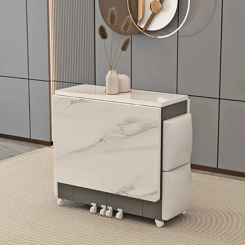 Italian Folding Dining Table 4 Stools