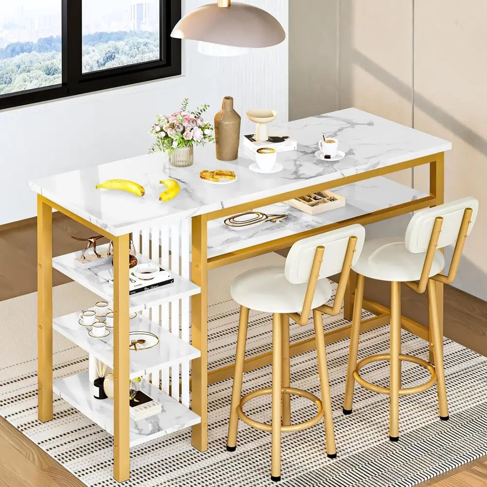 3-Piece Bar Table and Chairs Set