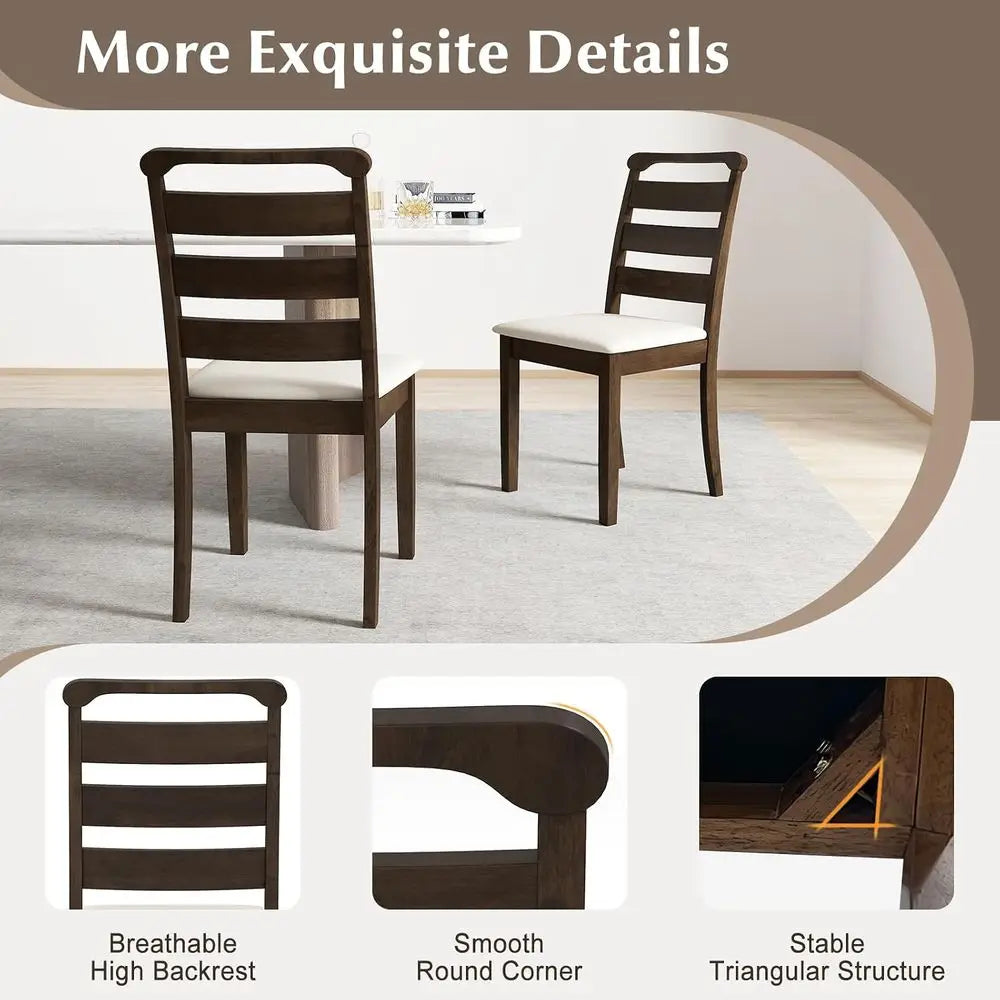 Set of 4 Upholstered Dining Chairs