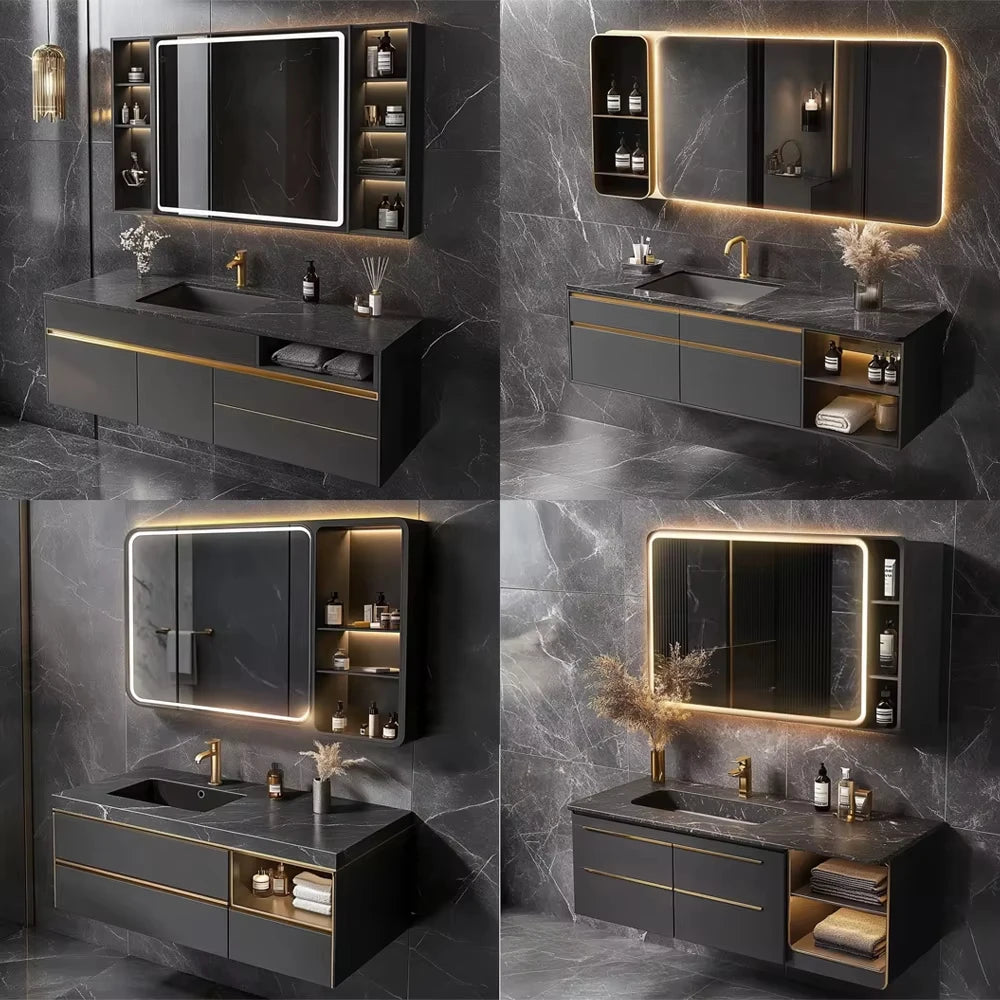 Bathroom Vanity Set with Cabinet Mirror Sink