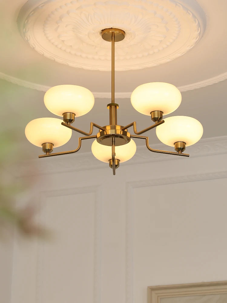 Bauhaus modern French chandelier