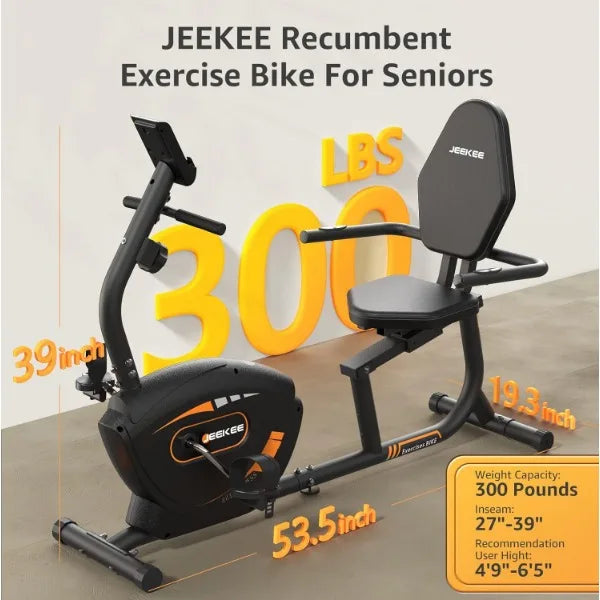 Recumbent Exercise Bike for Adults Seniors - Indoor Magnetic Cycling