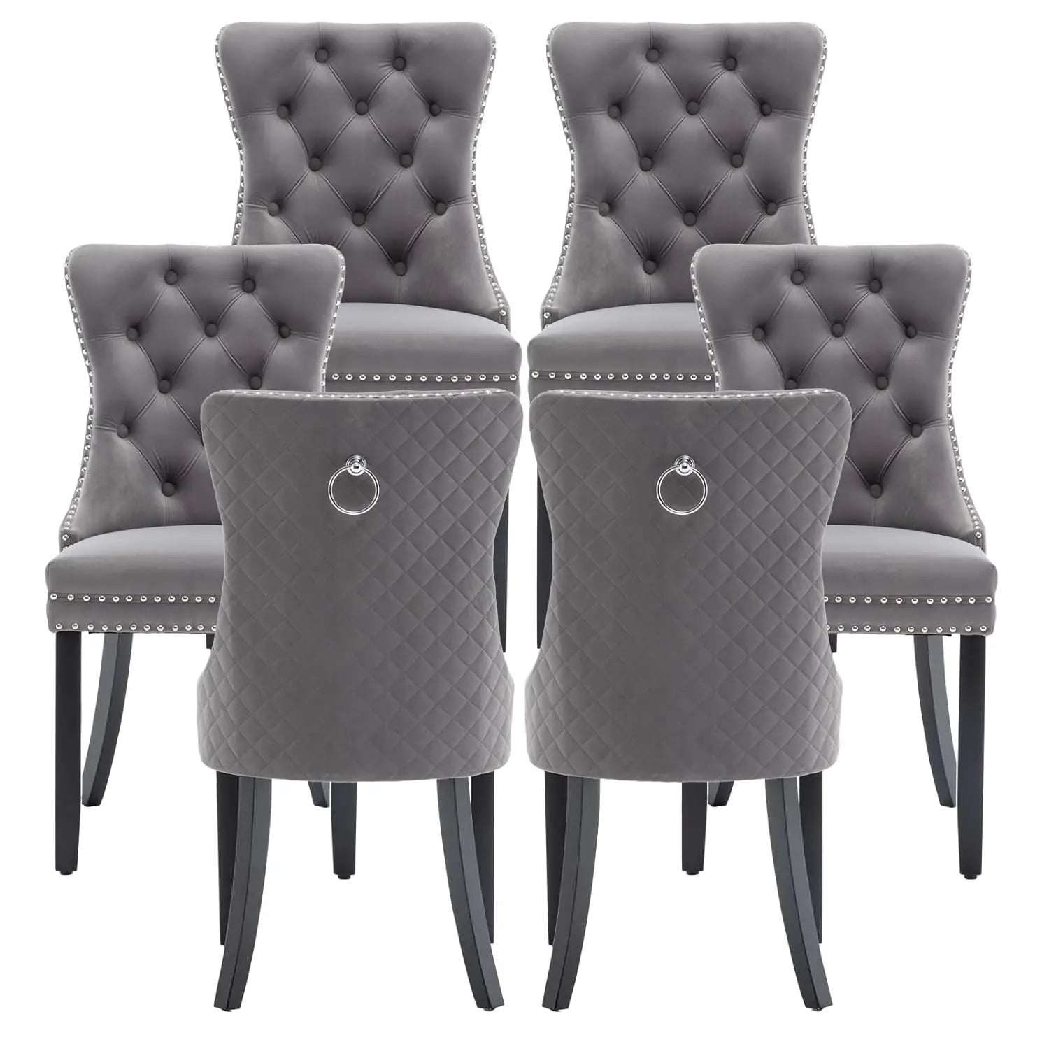 Velvet Dining Chairs Set of 6,