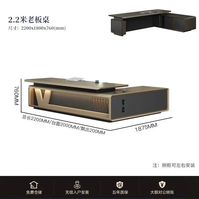 High end luxury design office desk