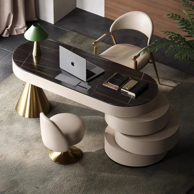 Italian Luxury Sintered Stone Modern Desk