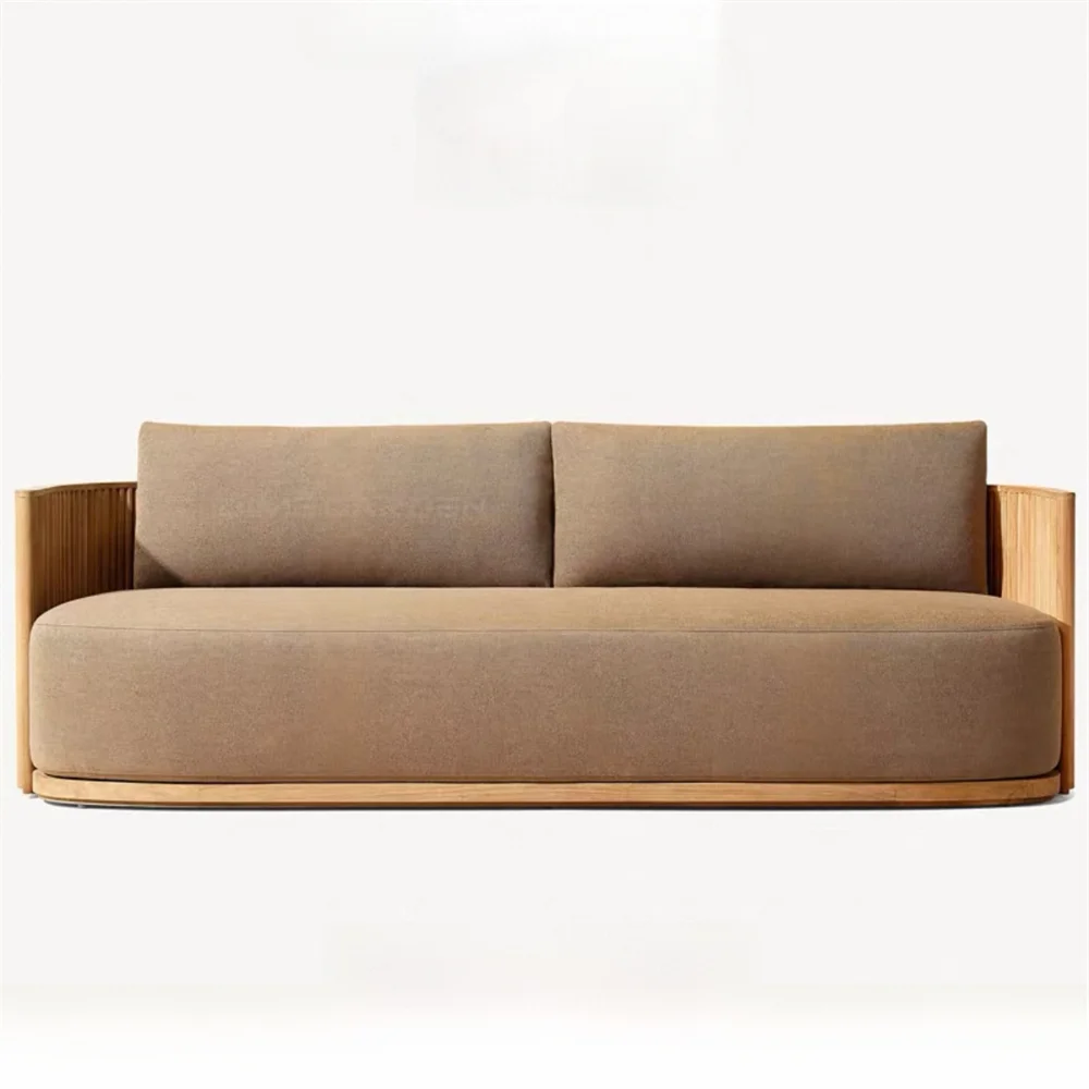 Custom garden patio teak sectional sofa set