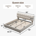 Queen Size Modern Cloud Platform Bed
