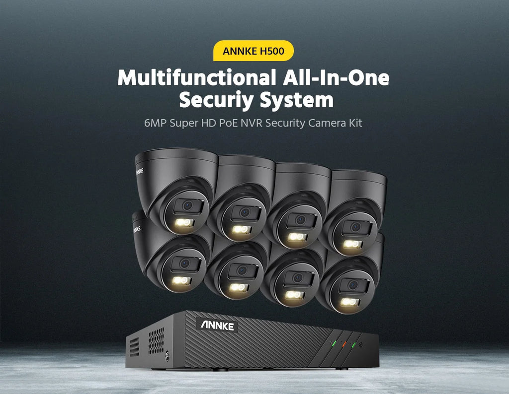 3K 6MP Ultra HD POE Video Surveillance System 8CH NVR Recorder