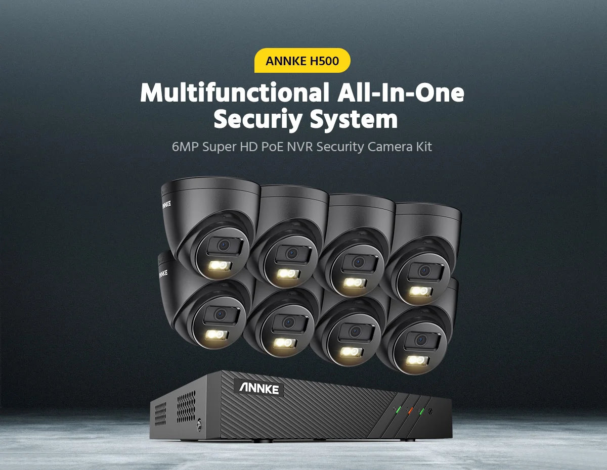 3K 6MP Ultra HD POE Video Surveillance System 8CH NVR Recorder