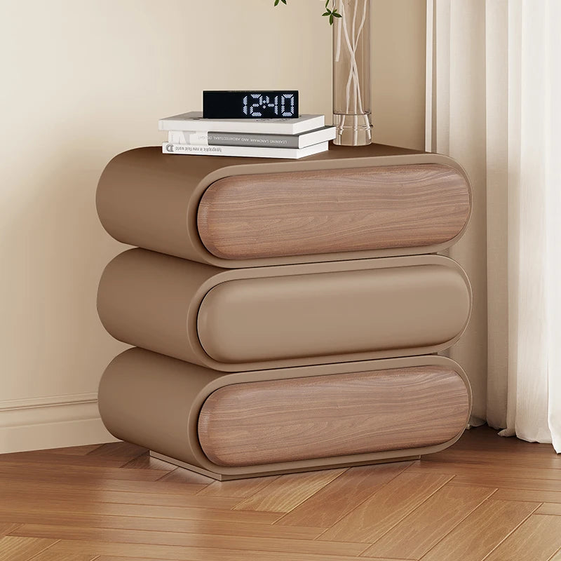 Unique Aesthetic Modern Design Bedside Table Elegant Nightstands
