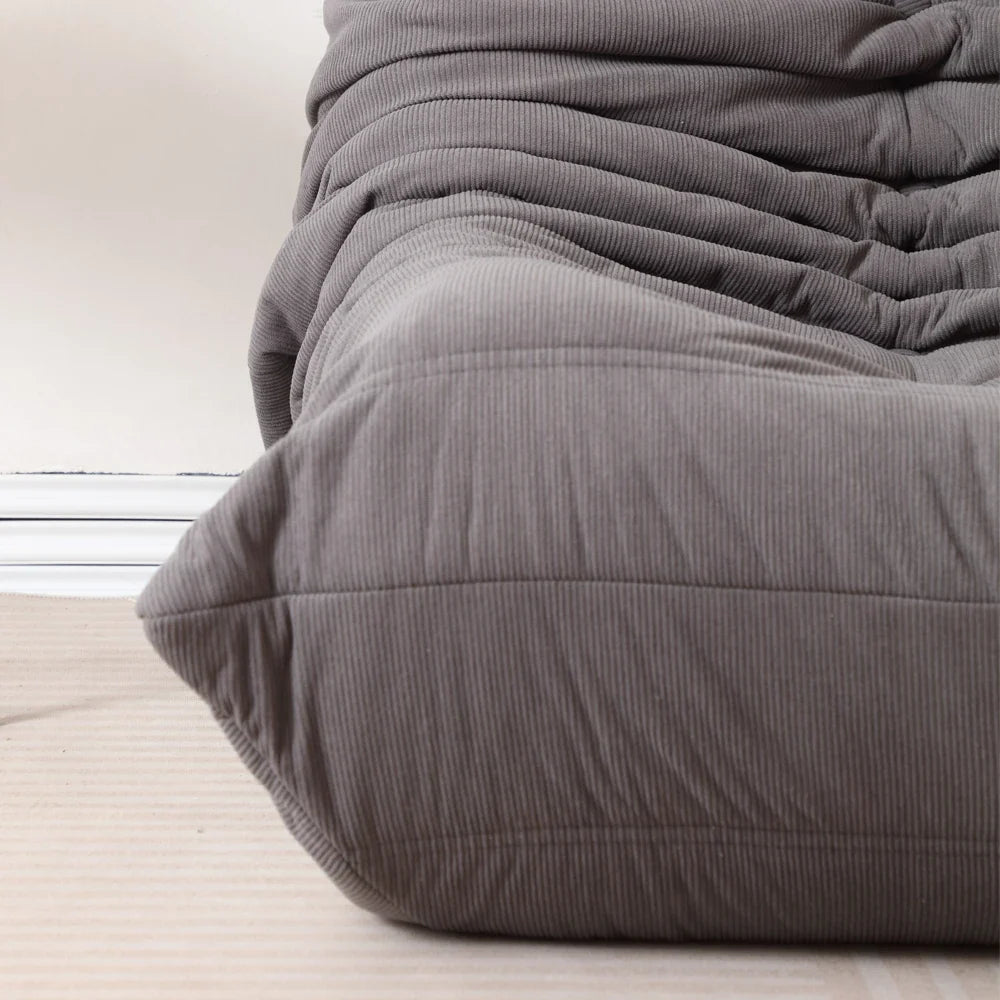 Classic Grey Sponge-Filled Sofa