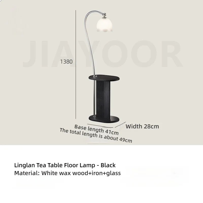 Ancient Style Standing Floor Lamp  with Table