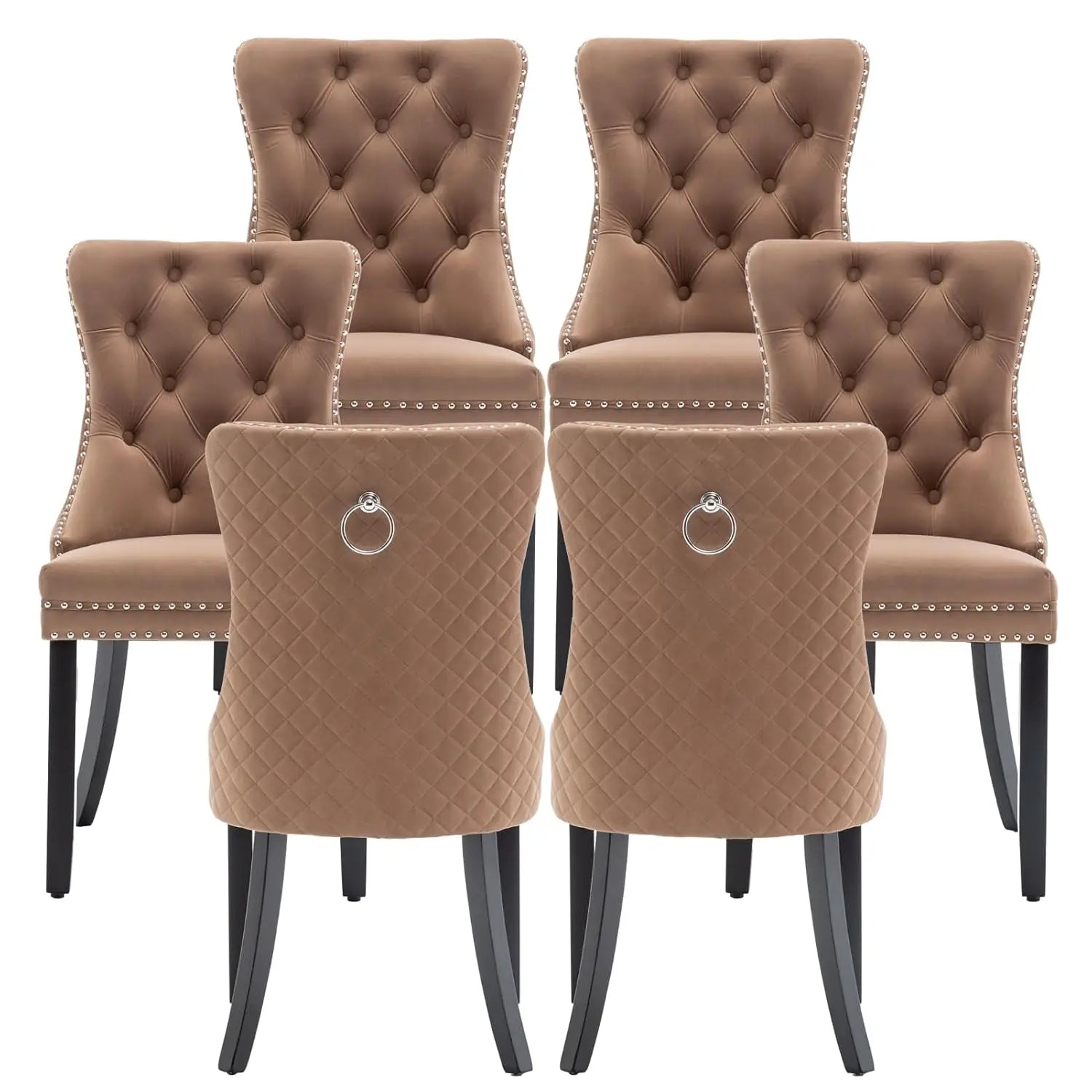 Velvet Dining Chairs Set of 6,